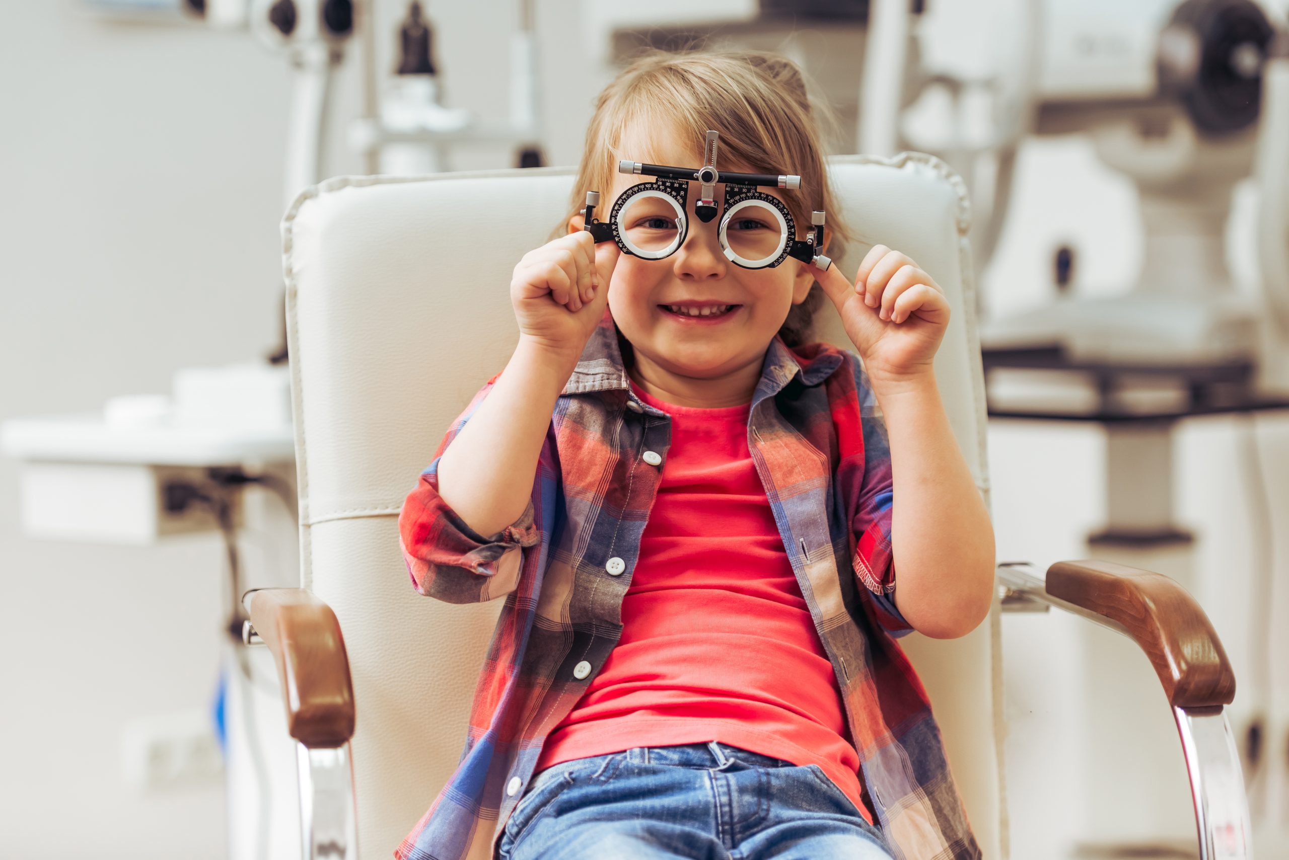 Children's eye exam with Dr. Joseph Schkolnick